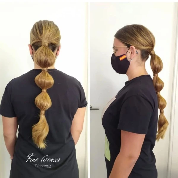bubble ponytail boda finagarcia